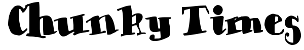 Chunky Times font preview